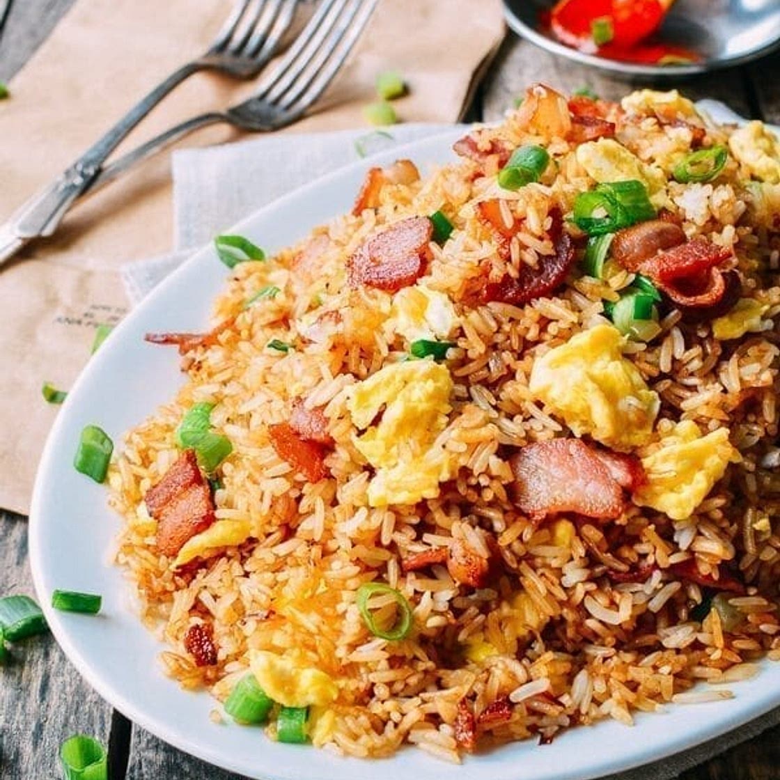 Bacon and Egg Fried Rice
