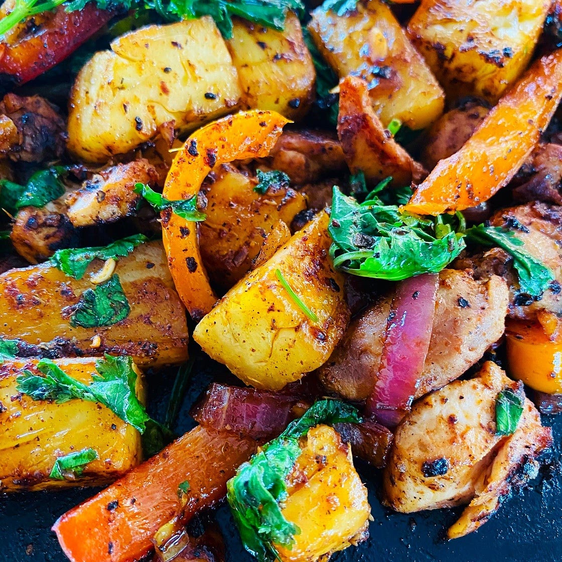 Blackstone Caribbean Chicken Stir Fry