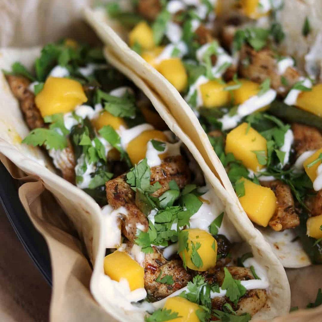 Copycat Torchy's Brushfire Tacos with Air Fryer Jerk Chicken and Jalapeños