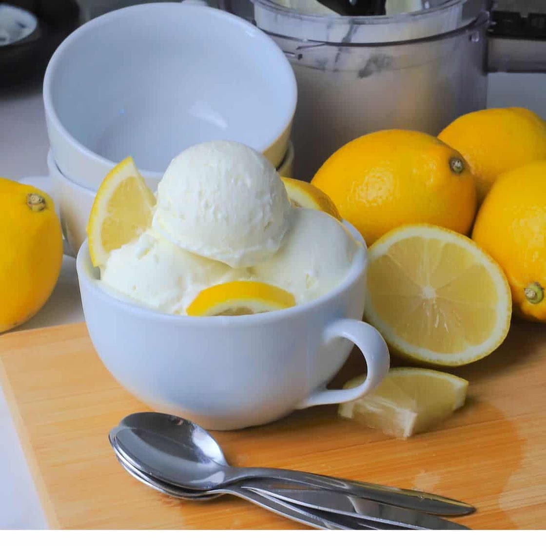 Gelato al Limone Senza Zucchero (Sugar Free Lemon Gelato)