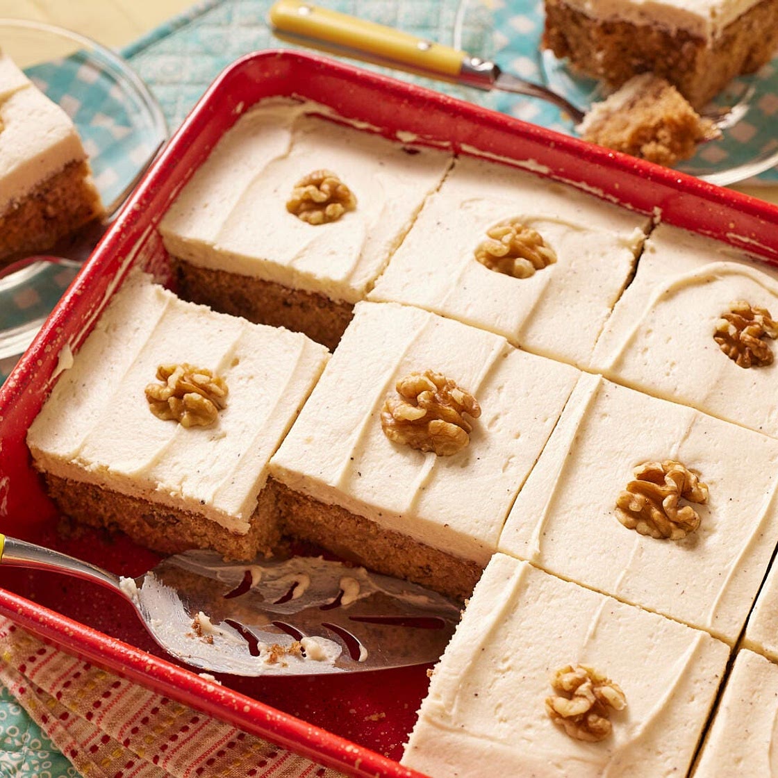 Applesauce Cake with Brown Butter Maple Buttercream