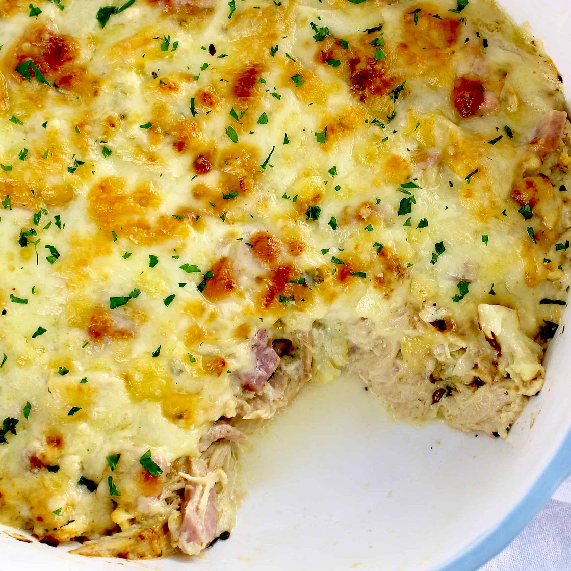 Keto Chicken Cordon Bleu Casserole