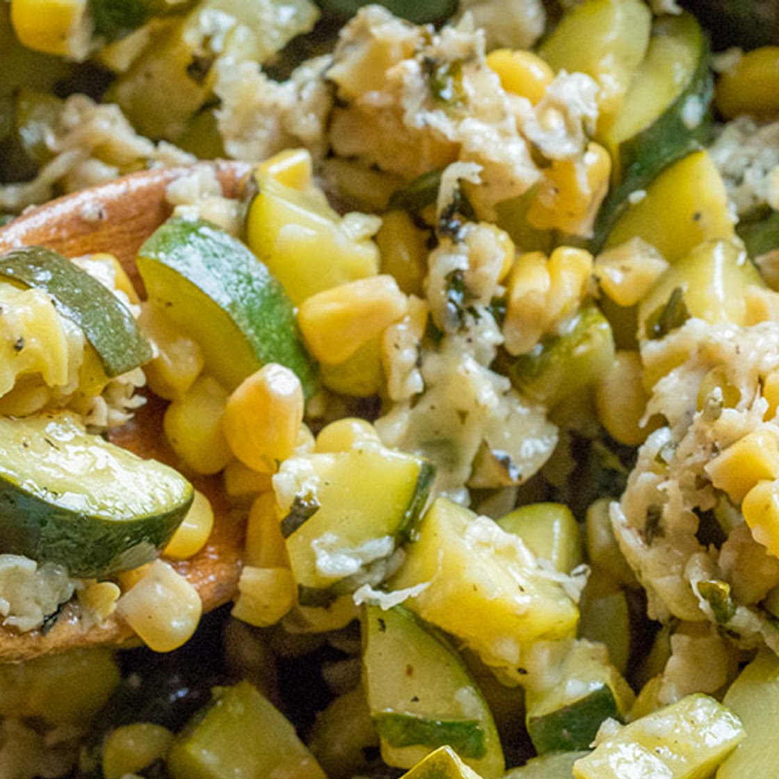 Parmesan Zucchini and Corn