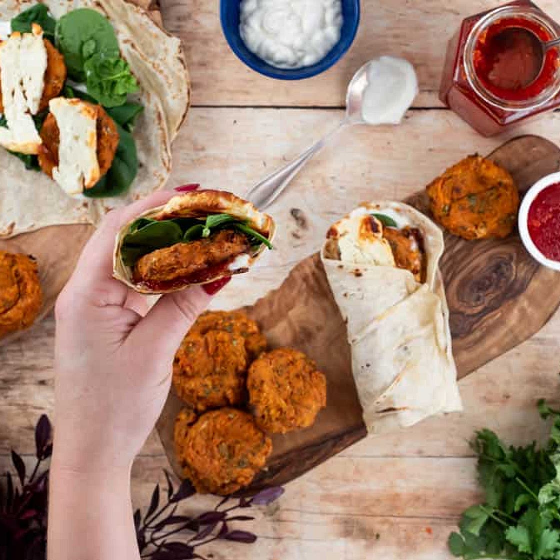 Falafel and Halloumi Wrap - Copycat Pret Recipe