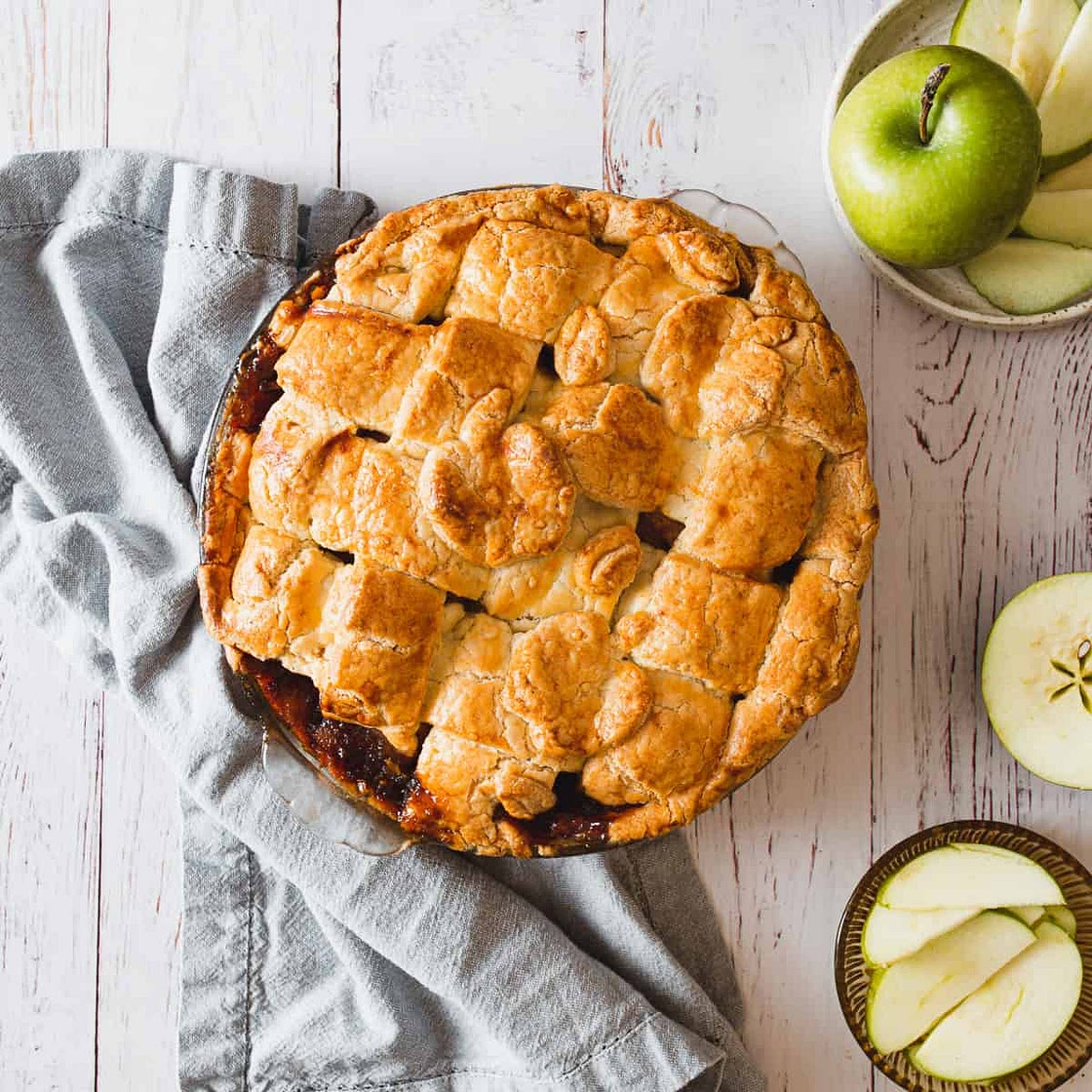 Gluten-free apple pie a la mode