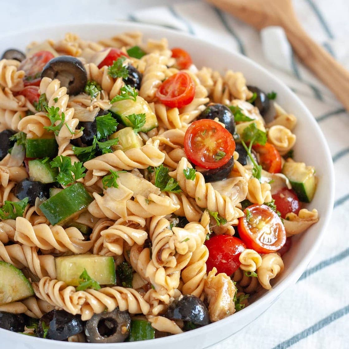 Olive and Artichoke Pasta Salad