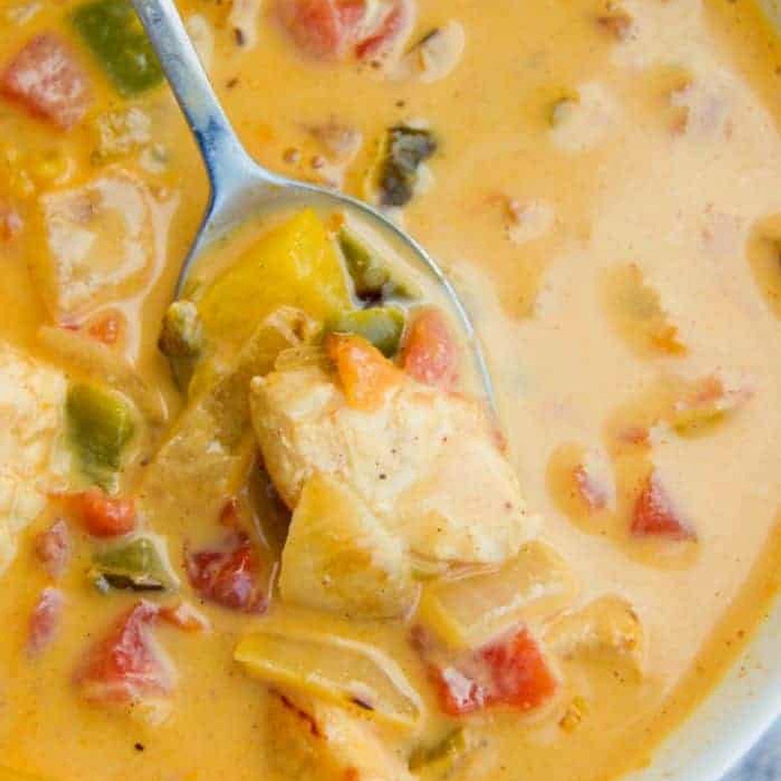 Cheesy Chicken Fajita Soup