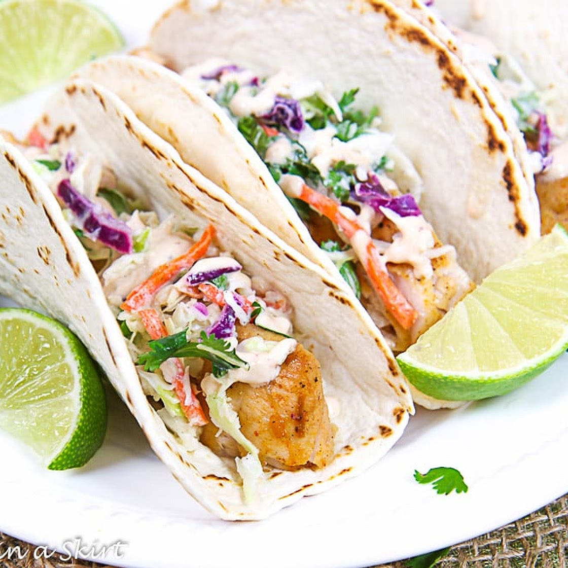 Mahi Mahi Fish Tacos with Chipotle Sauce for Fish Tacos