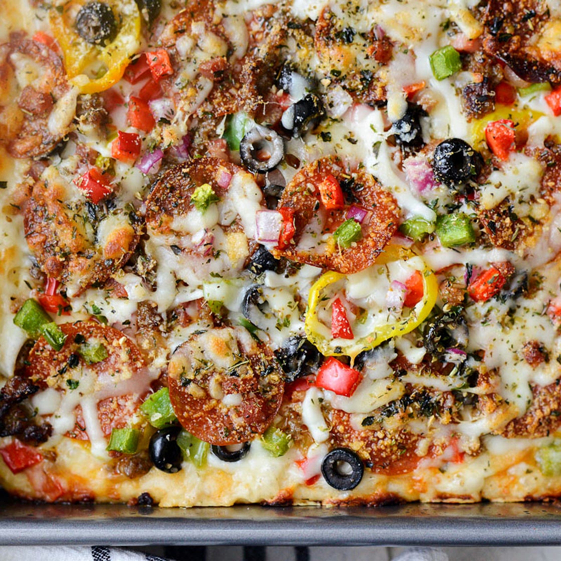 Supreme Focaccia Pizza