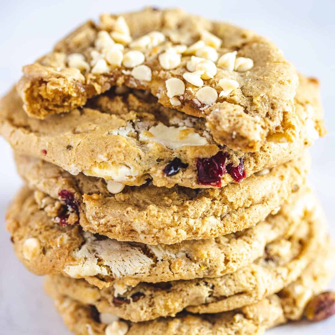 Gluten Free cranberry pistachio cookies