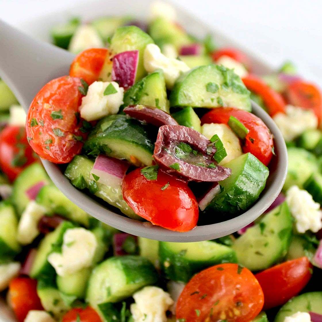 Mediterranean Cucumber Salad
