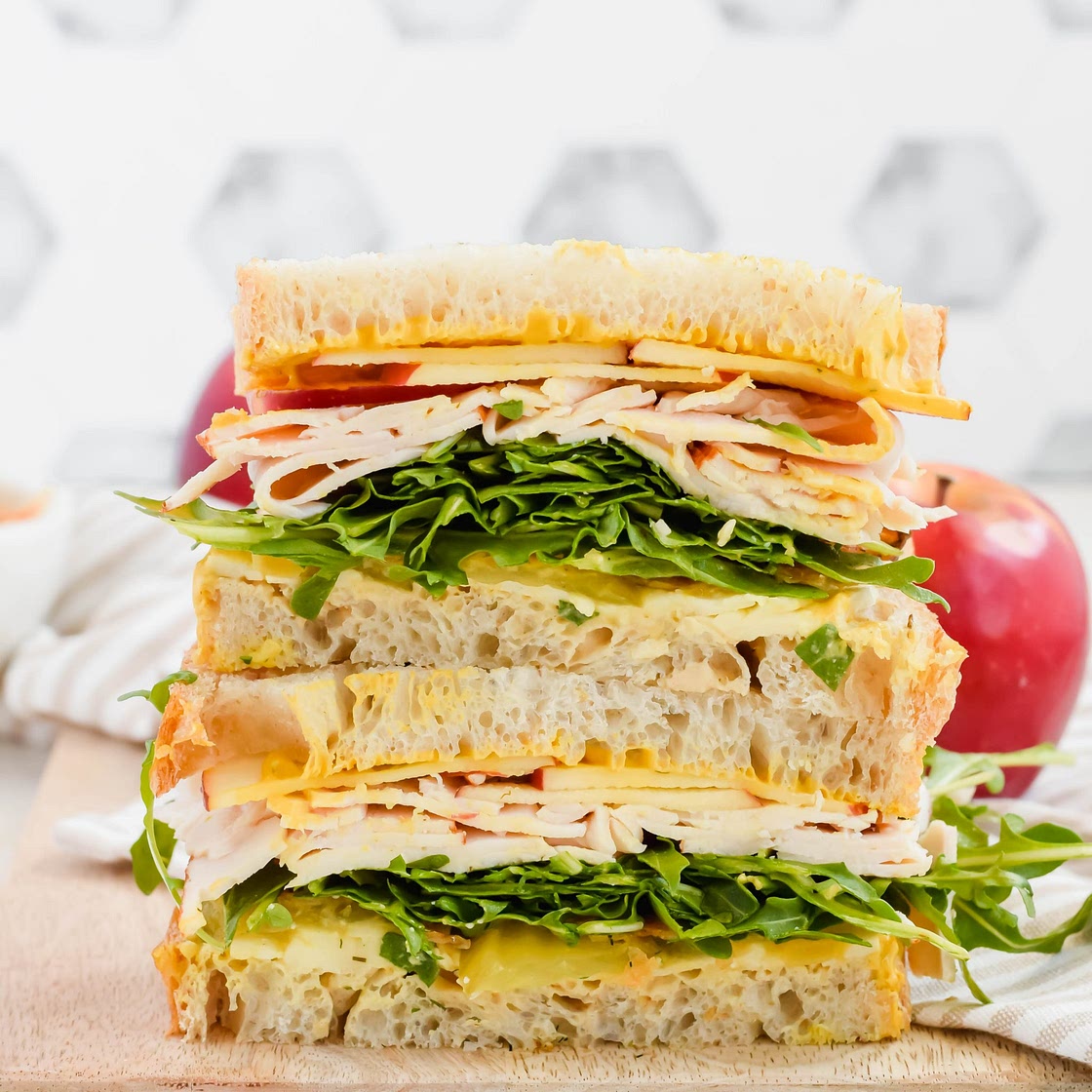 Turkey Apple Cheddar Sandwich
