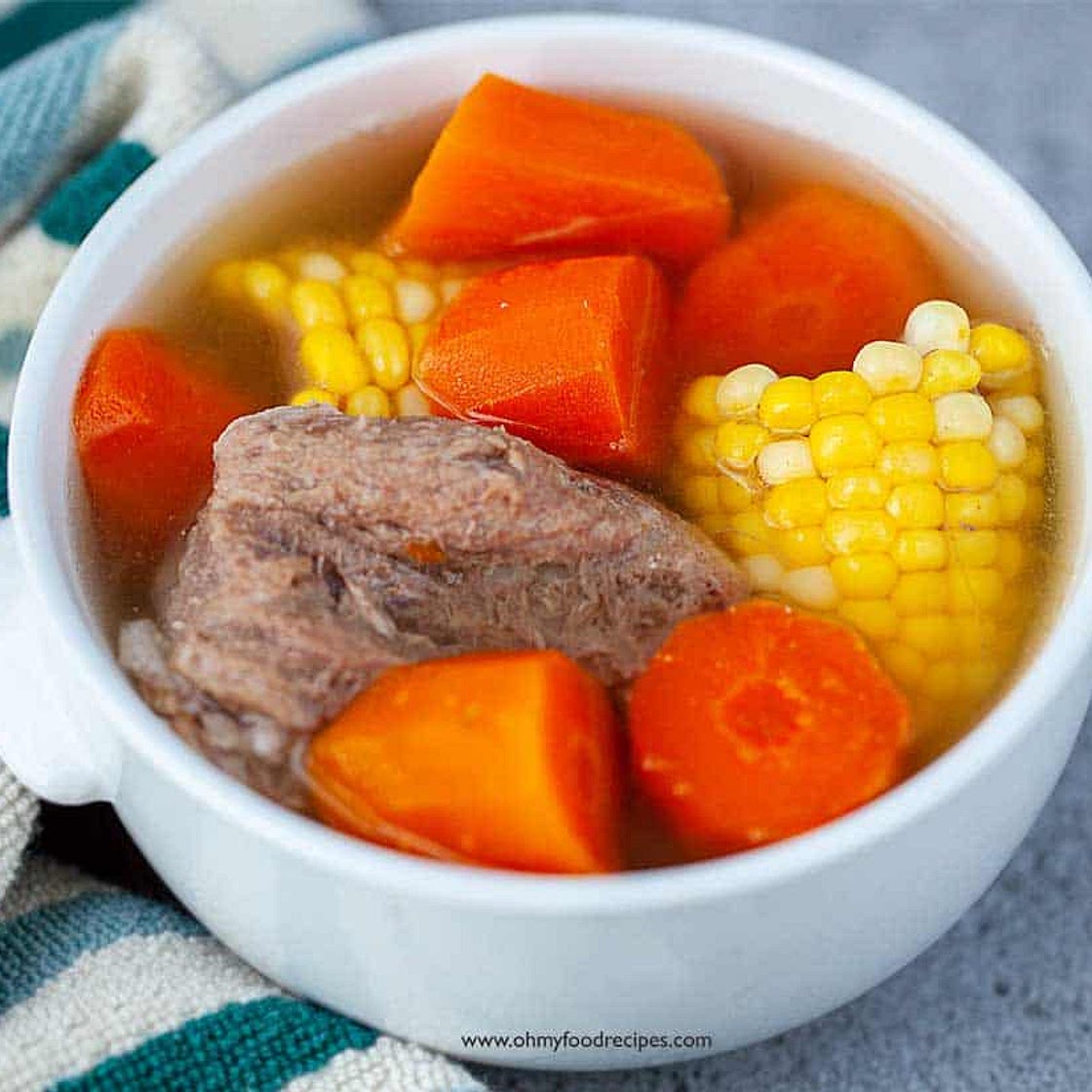 Sweet Corn Carrot Pork Bone Soup