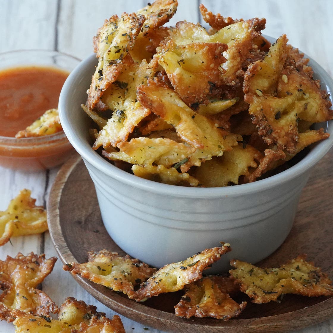 Easy Air Fryer Pasta Chips