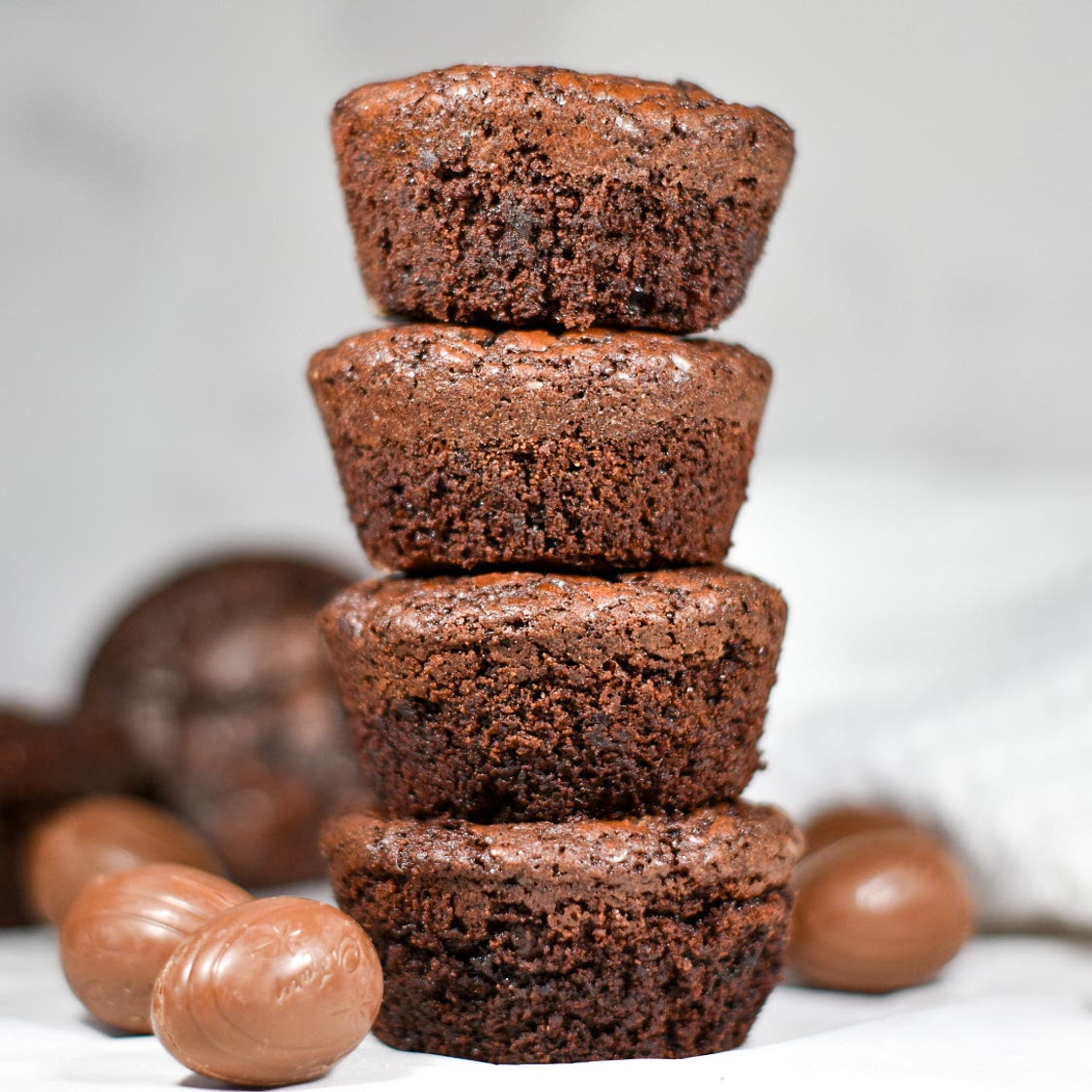 Cadbury Egg Brownie Cups