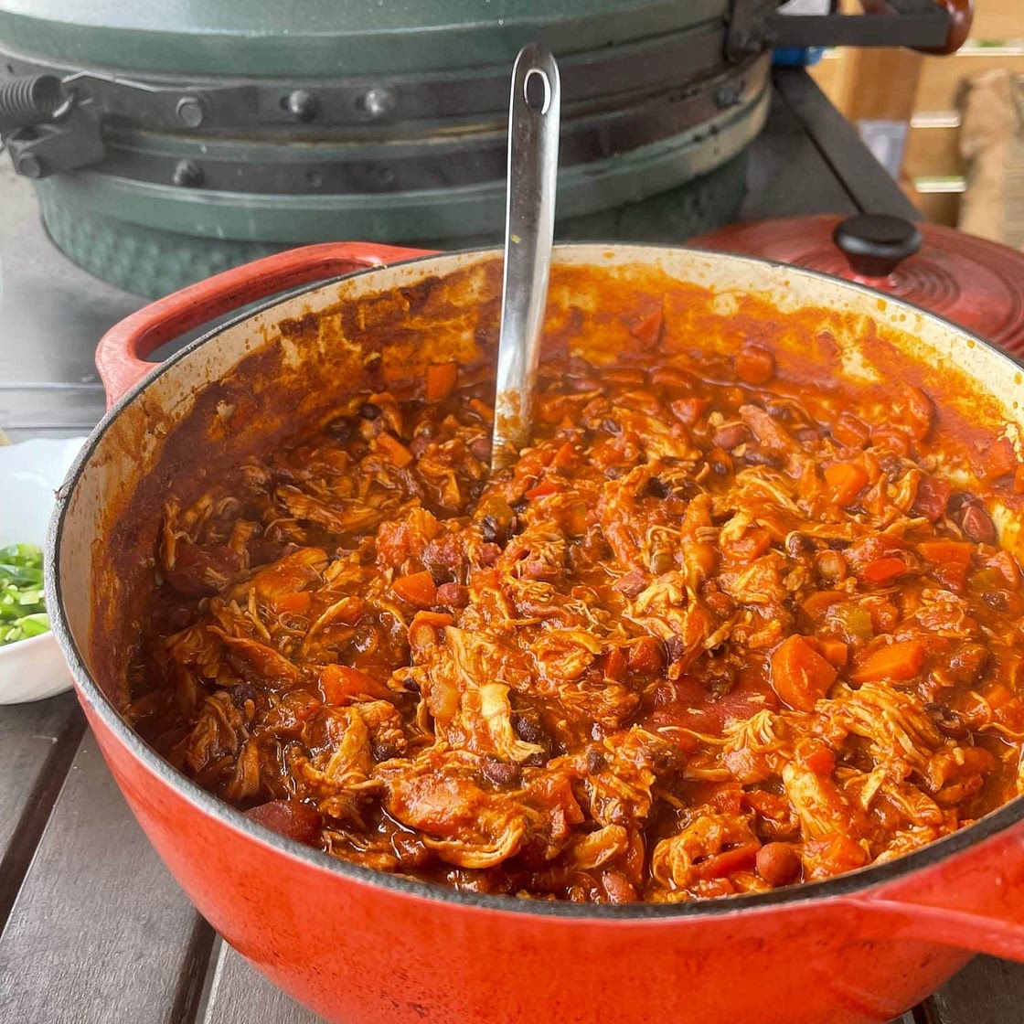 Grilled Buffalo Chicken Chili