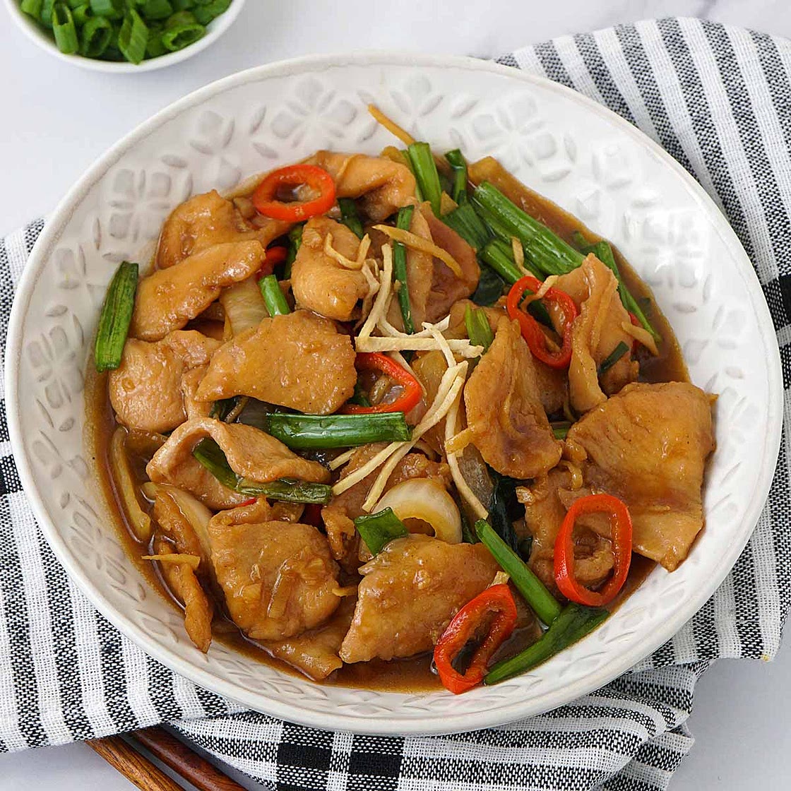 Chicken with Ginger and Spring Onion Recipe