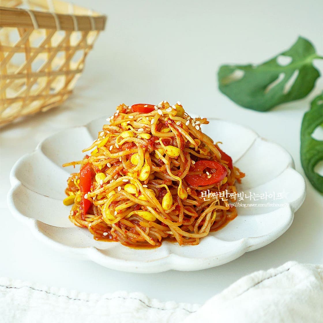 콩나물볶음 만드는 법 고춧가루 콩나물볶음 레시피