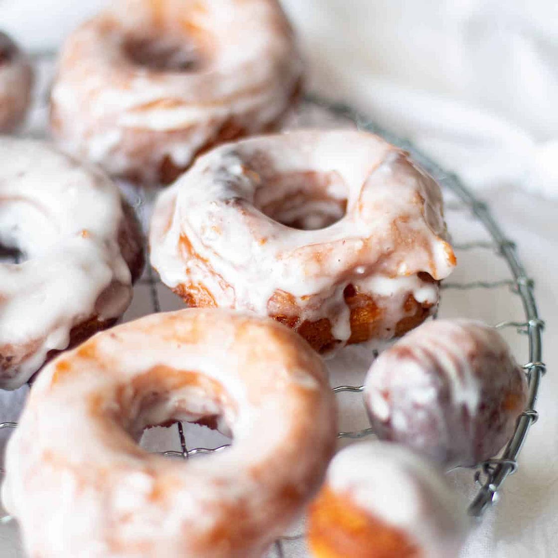 Canned Cinnamon Roll Donuts - Easy Fried Cinnamon Rolls Donut Recipe