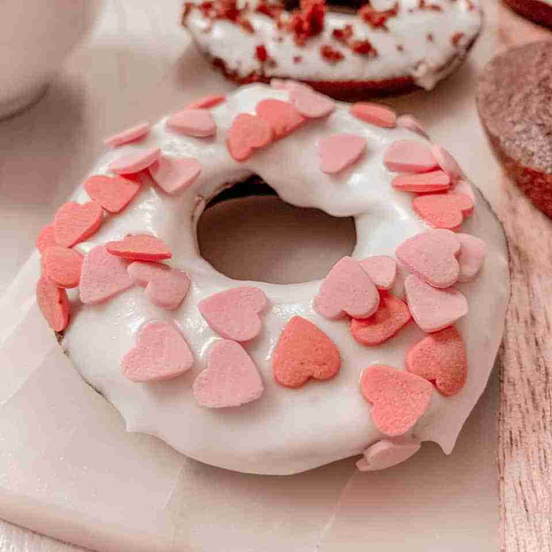Healthy Red Velvet Baked Donut