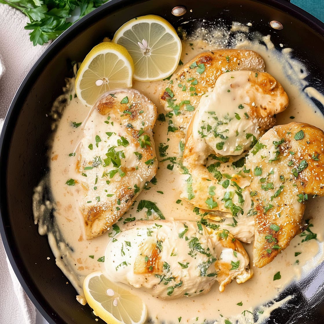 creamy garlic chicken