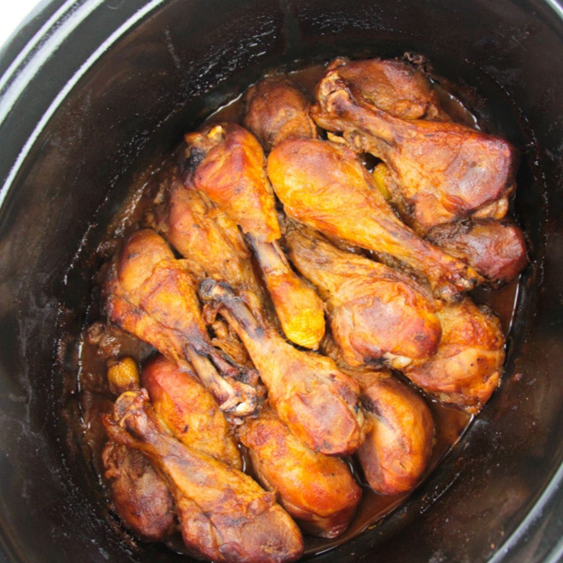 Crockpot BBQ Chicken Legs (Gluten-Free)