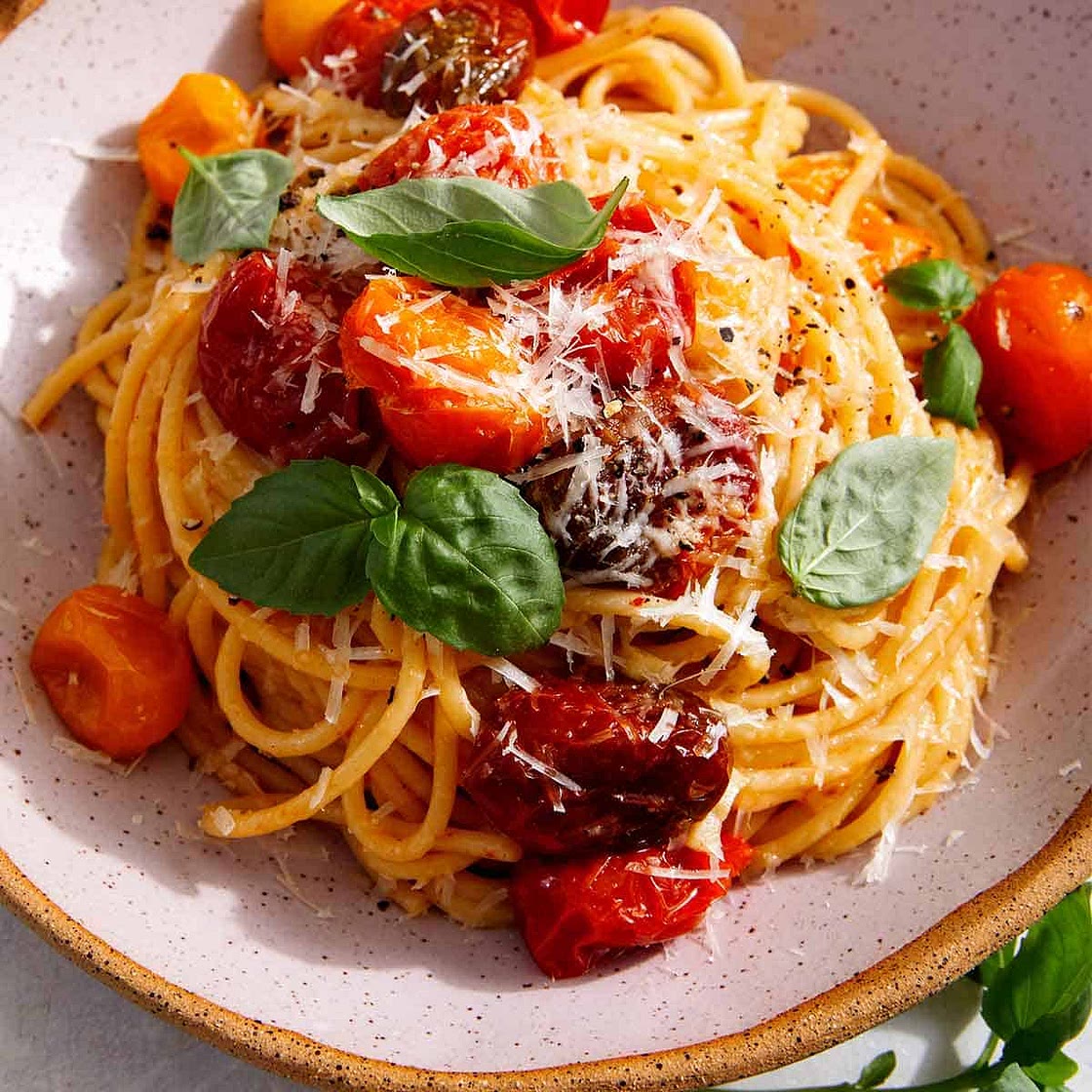 Butter Roasted Cherry Tomato Pasta