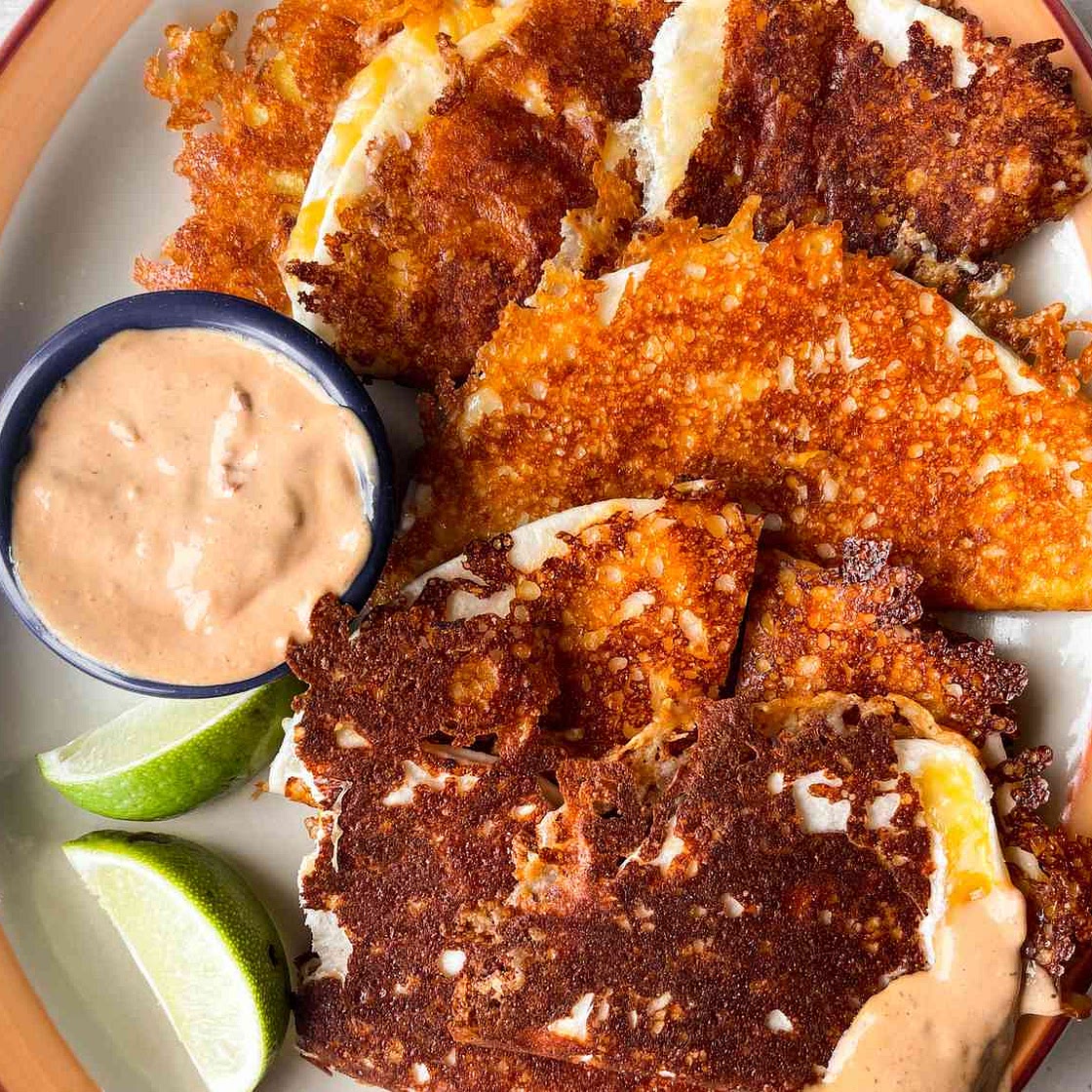 Burnt Cheese Tacos