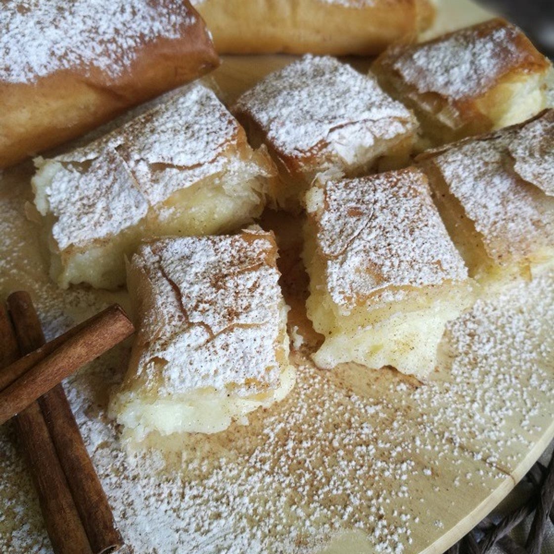 Μπουγάτσα με κρέμα χωρίς αυγά