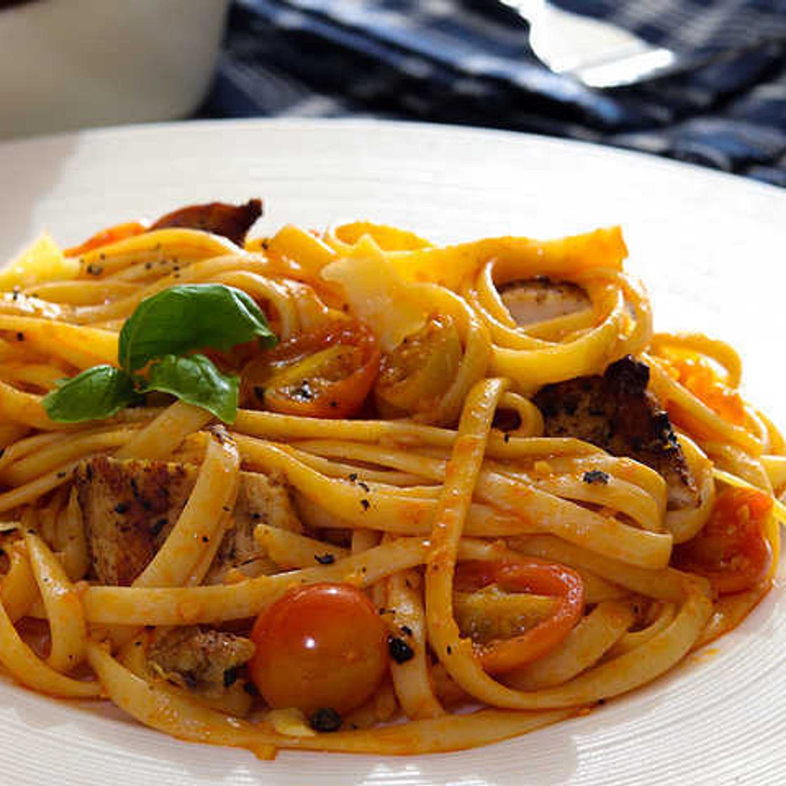 Fresh Tomato Basil Linguine Recipe