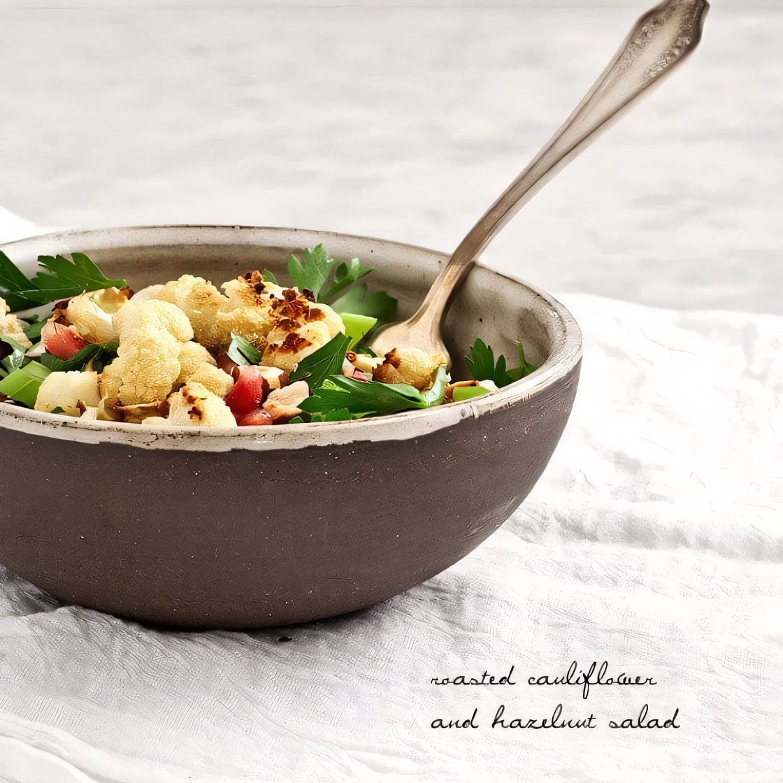 Roasted Cauliflower Hazelnut Salad