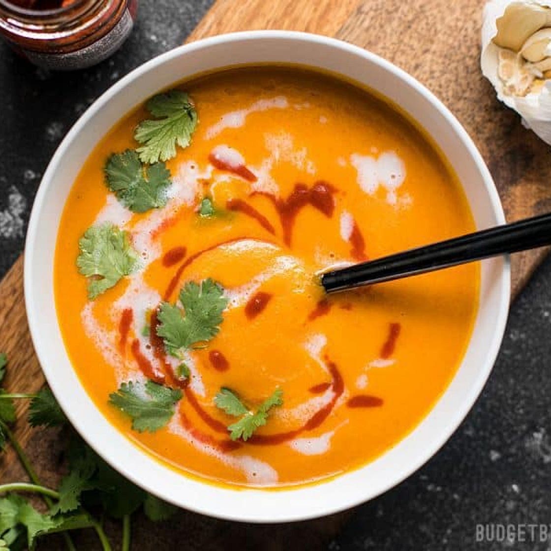 Thai Coconut Curry Carrot Soup