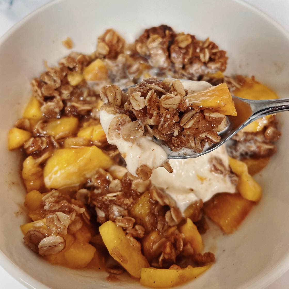 No-Fail Peach Crisp ~ The Best Summer Dessert Recipe