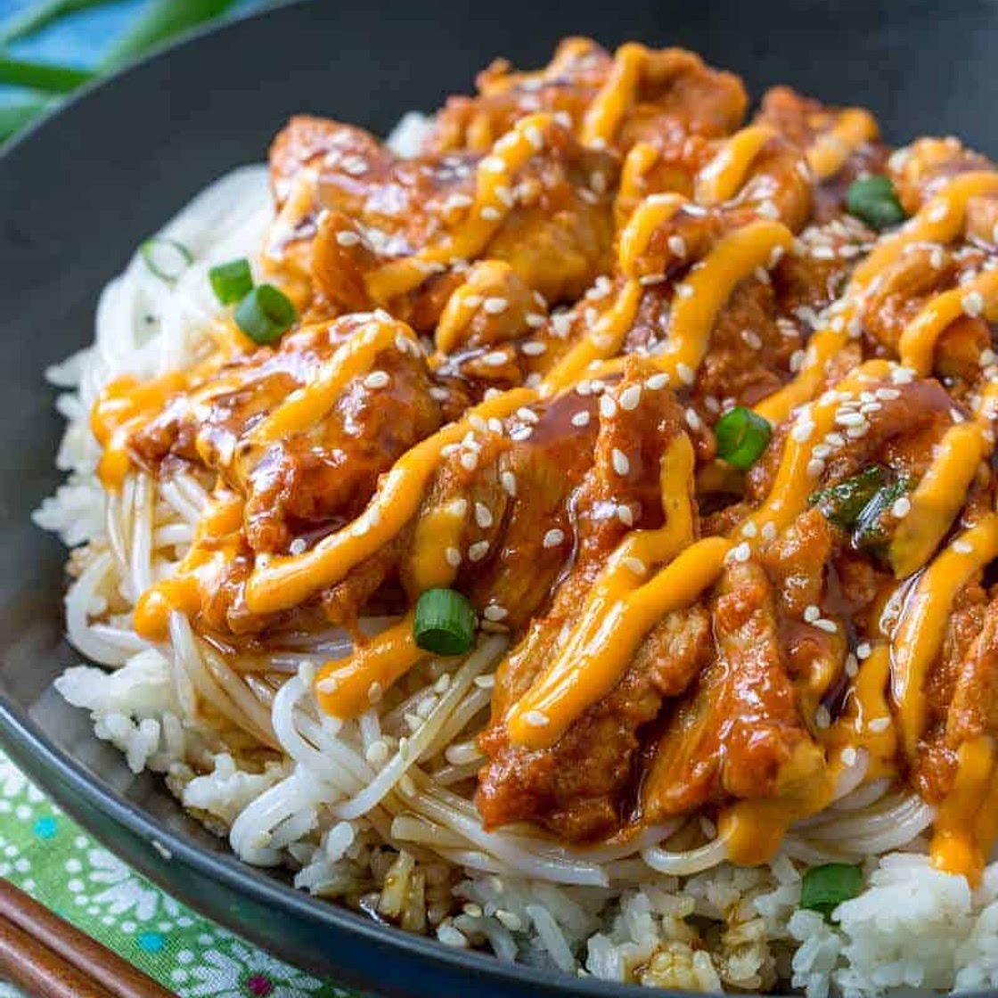 Korean Spicy Pork Bowls