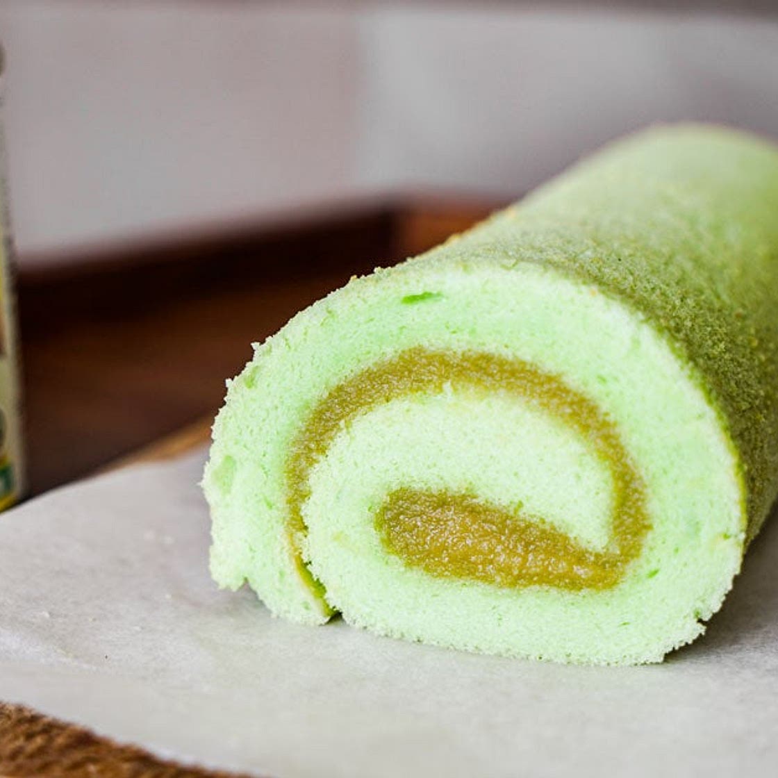 Pandan Kaya Swiss Roll