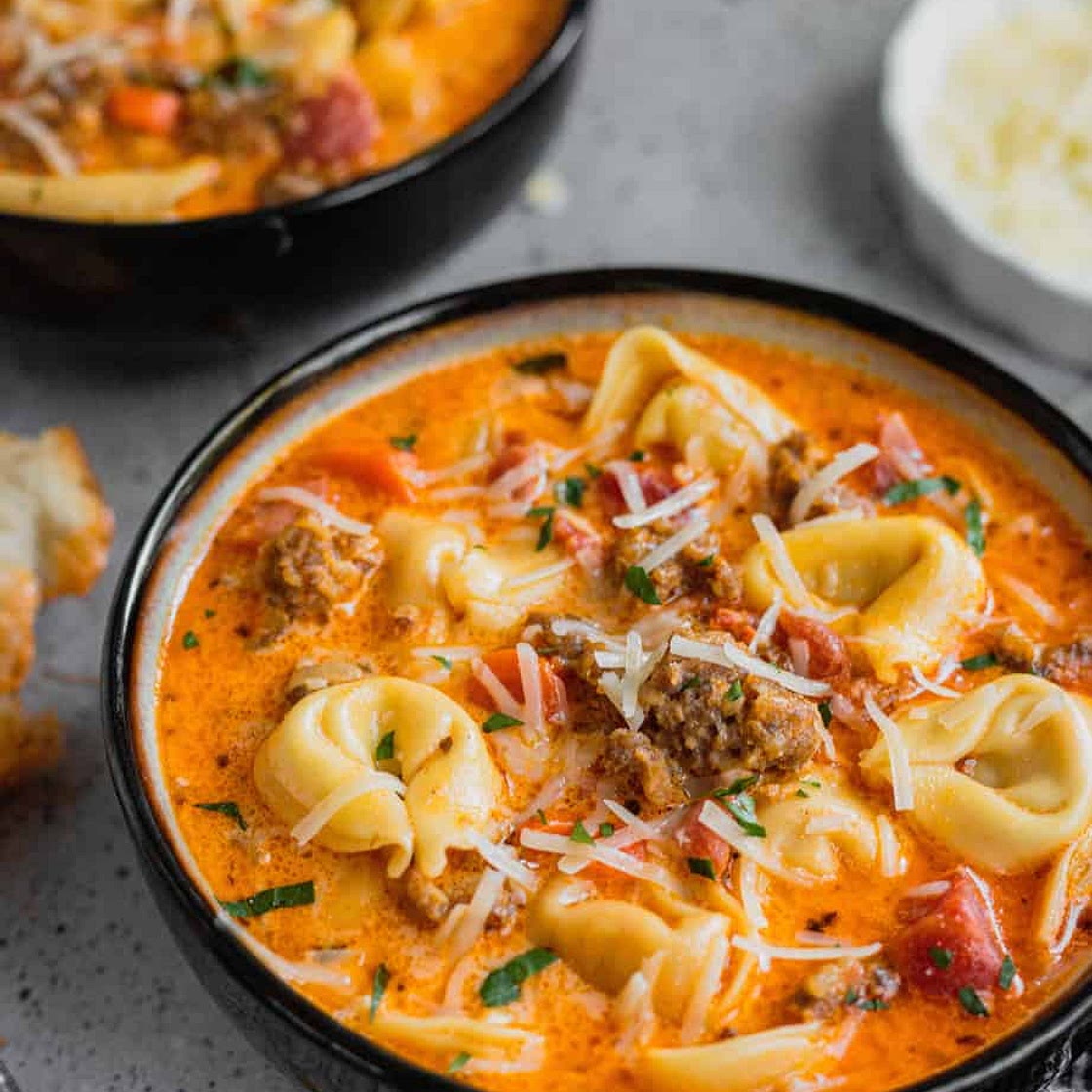 Sausage and Tortellini Soup