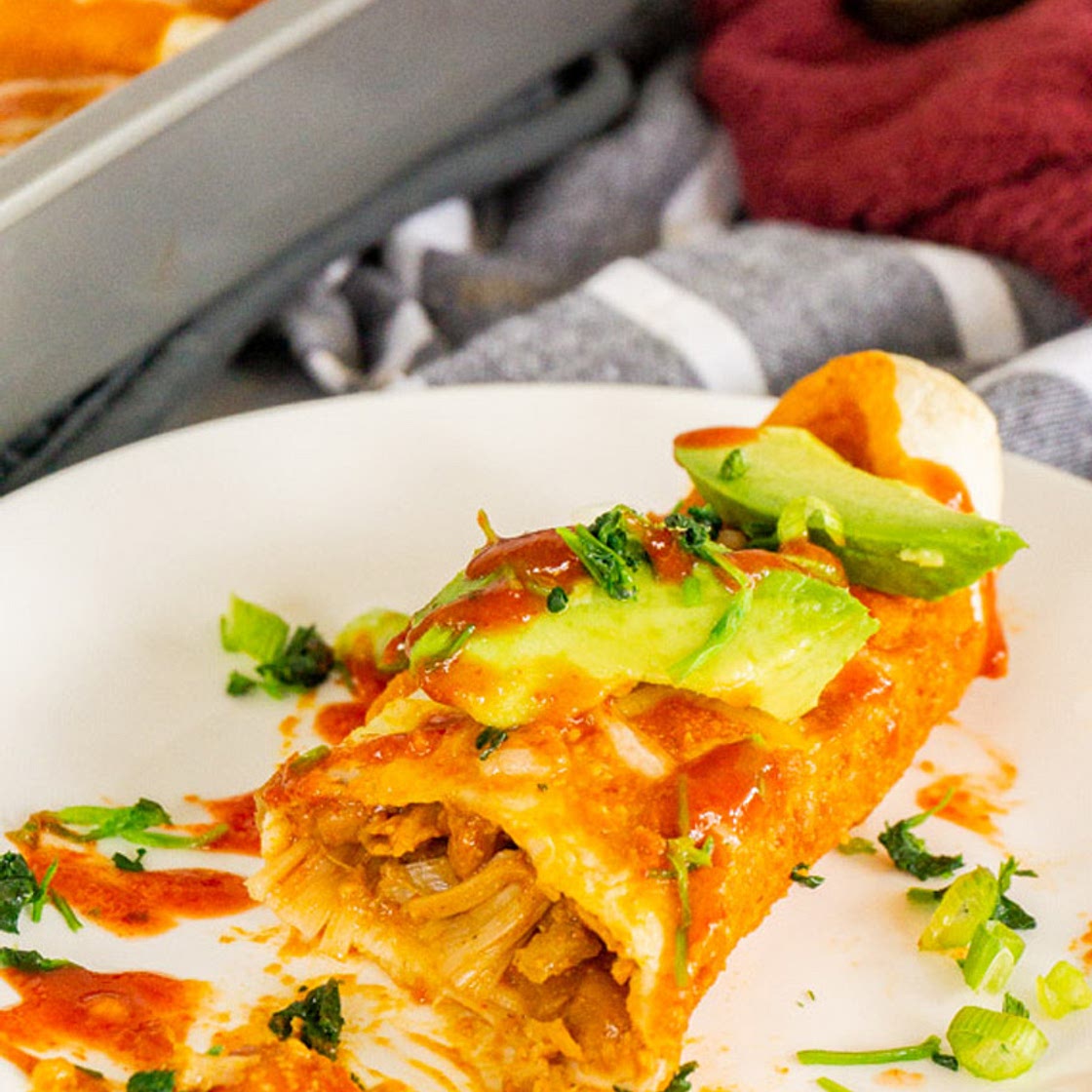 Easy Vegan Jackfruit Enchiladas