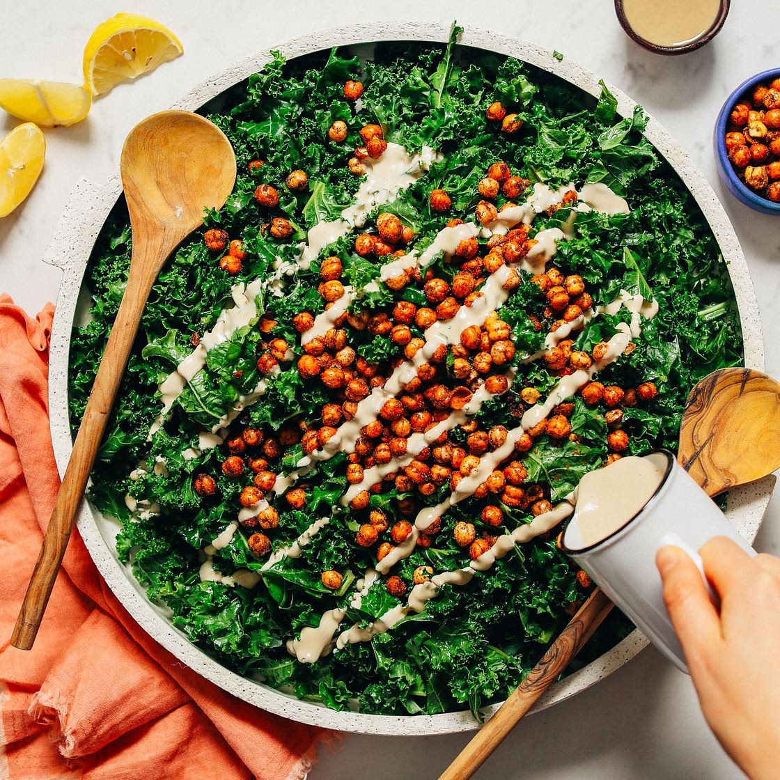 Easy Massaged Kale Salad (15 Minutes!)