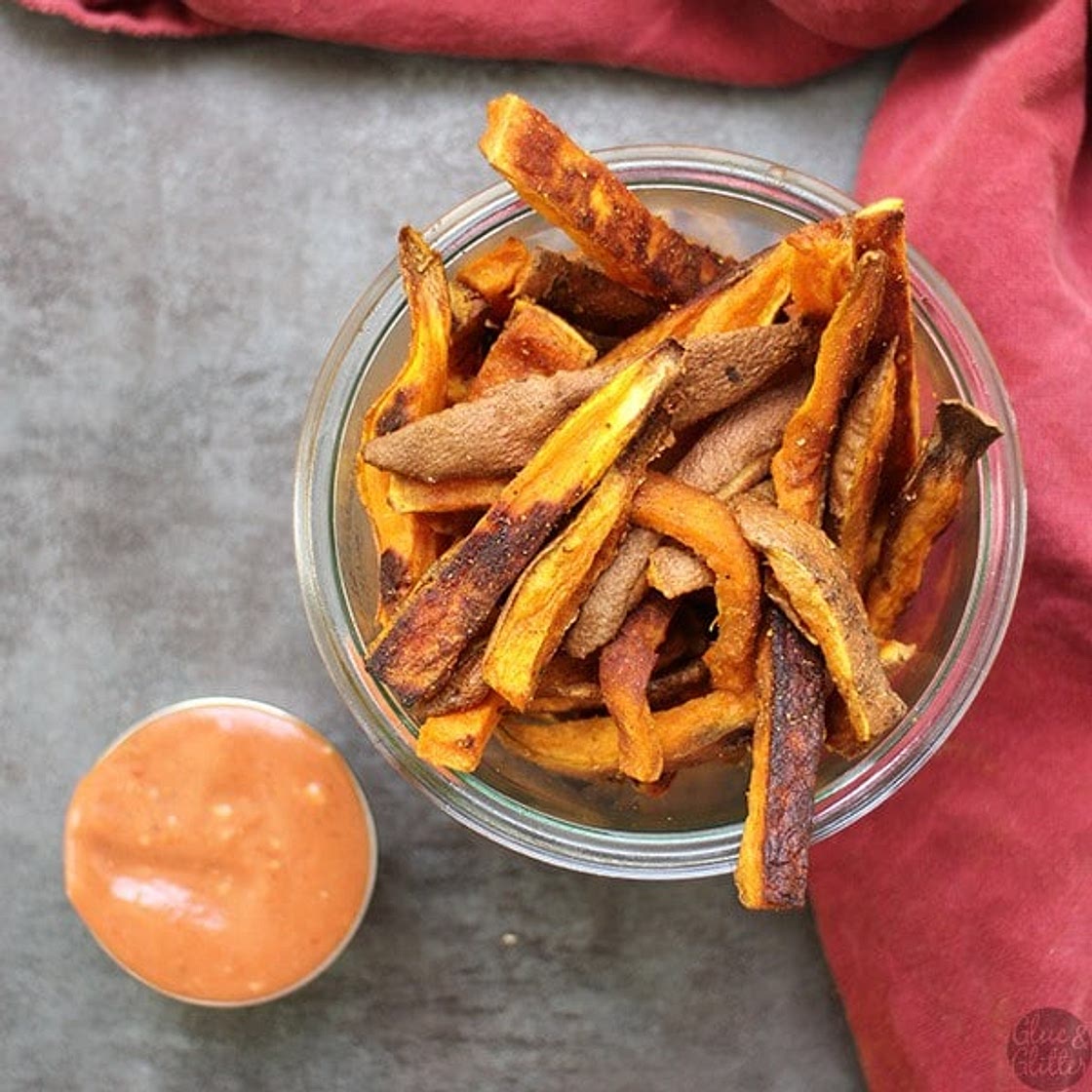 Curried sweet potato oven fries recipe