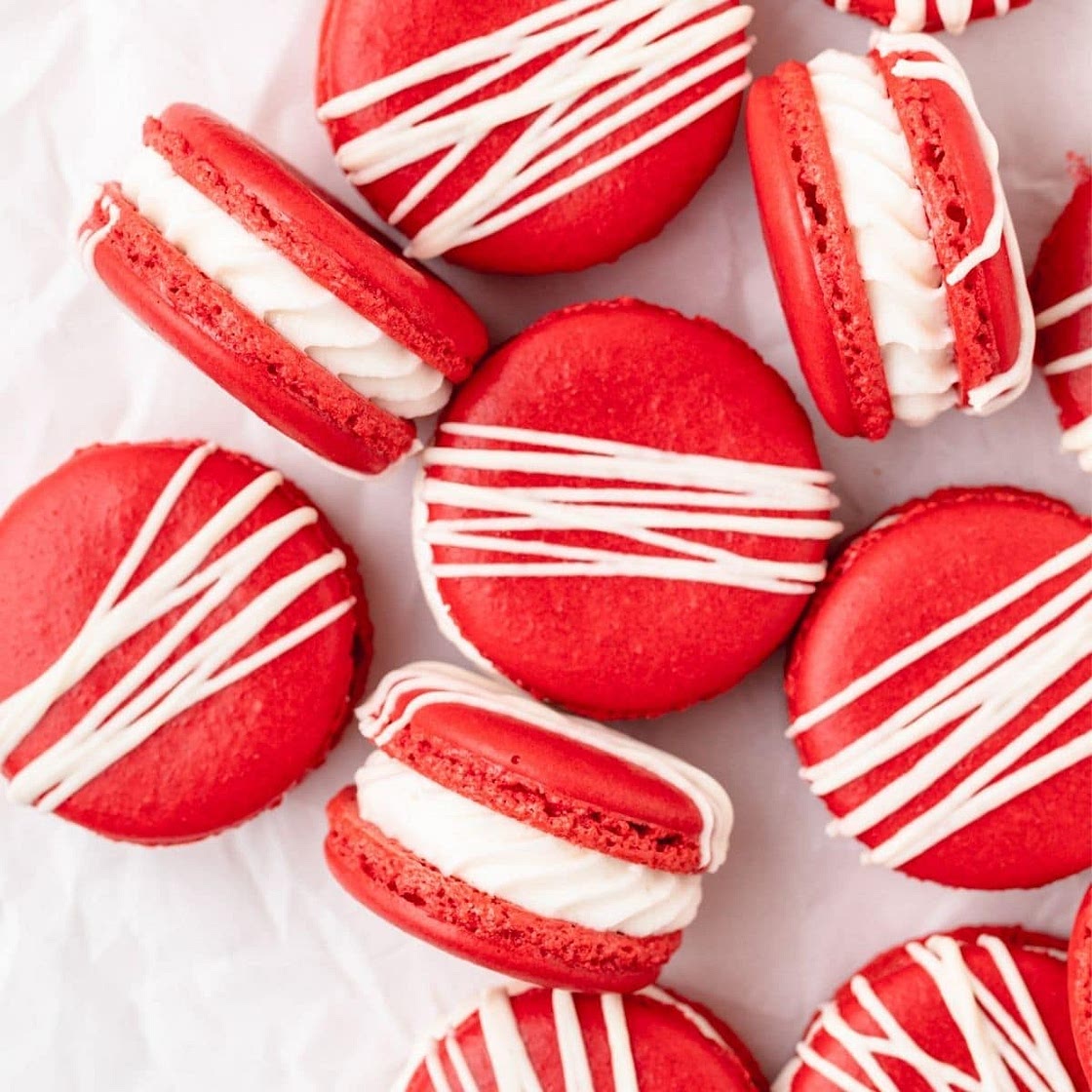 Red Velvet Macarons