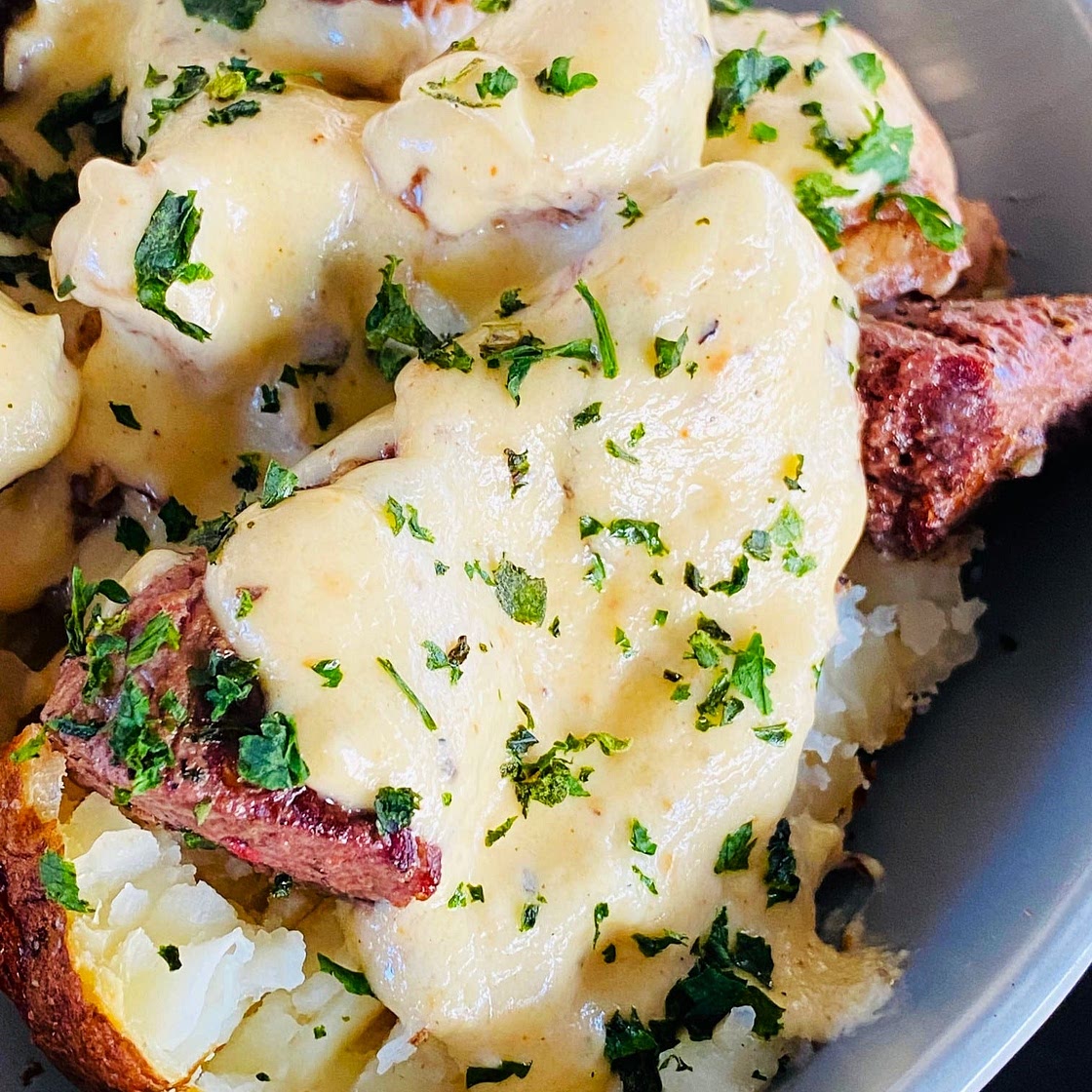 Blackstone Surf and Turf Loaded Potatoes