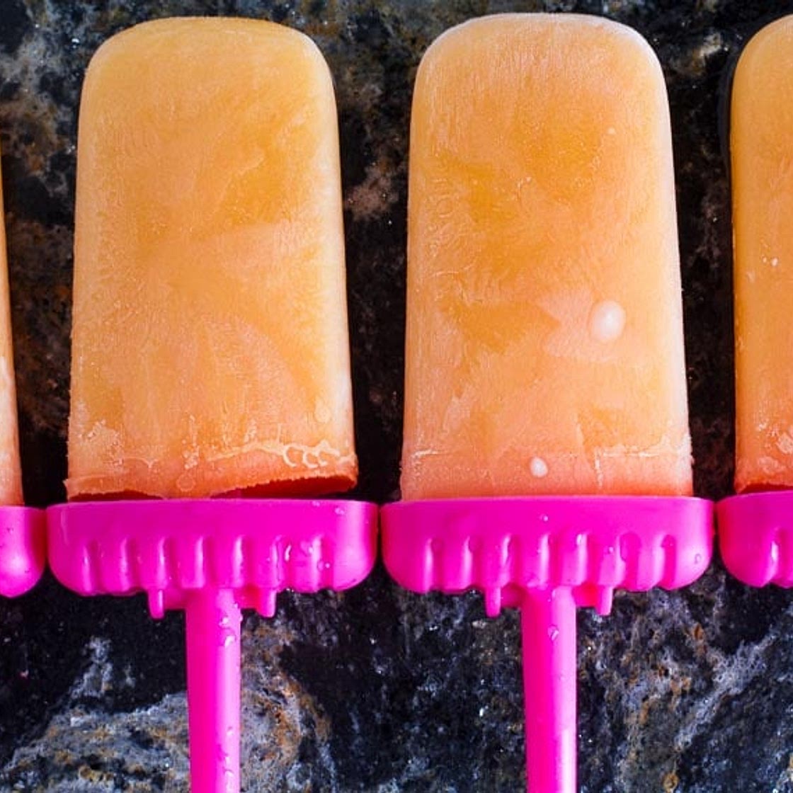 Low FODMAP Cantaloupe Lime Popsicles