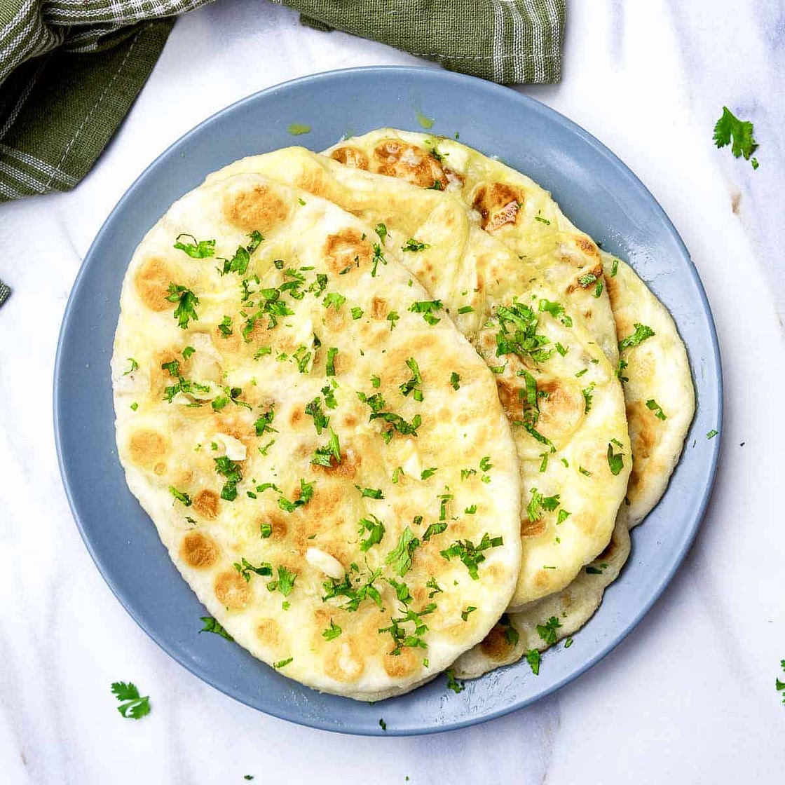 Restaurant-Style Garlic Butter Naan
