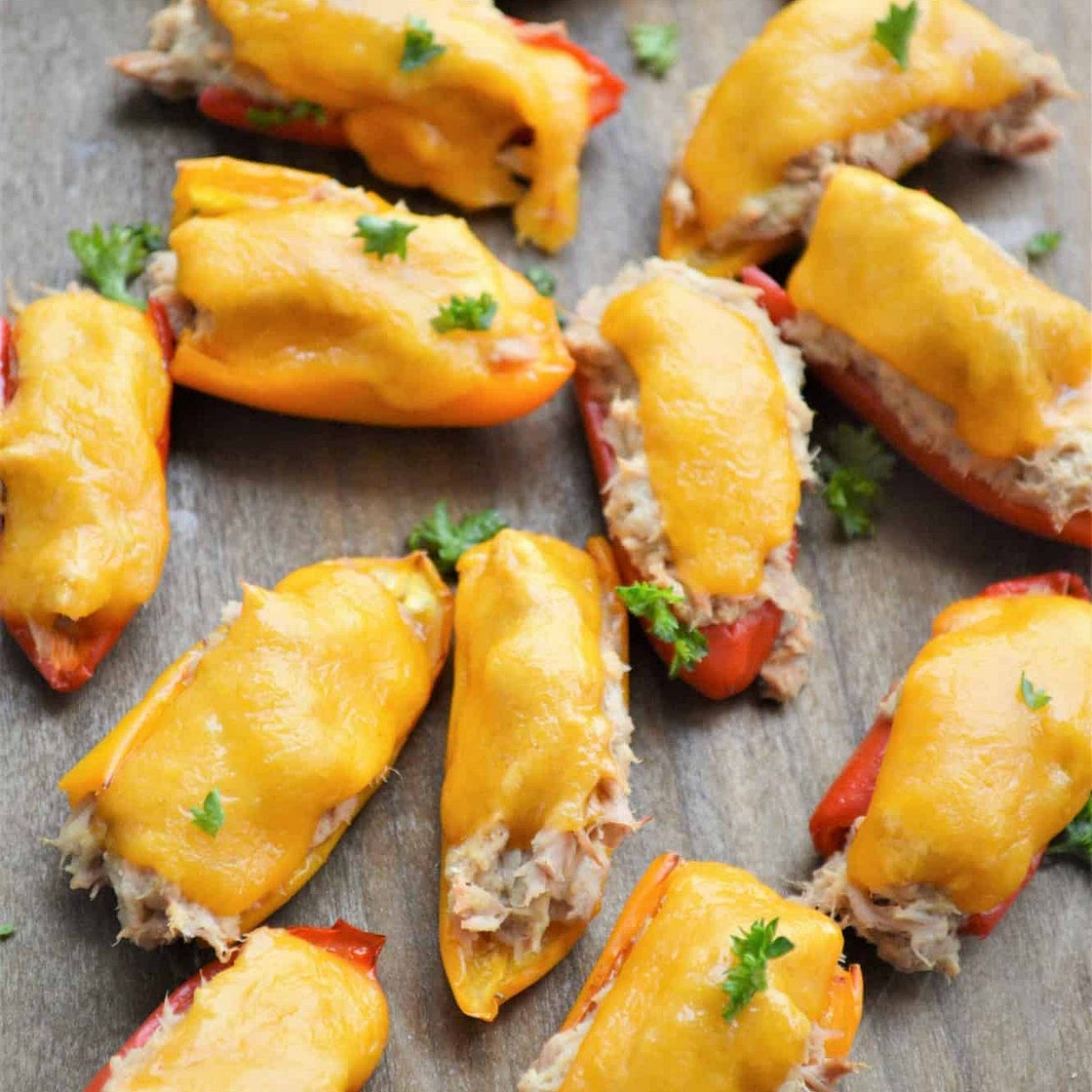 KETO TUNA MELT POPPERS RECIPE