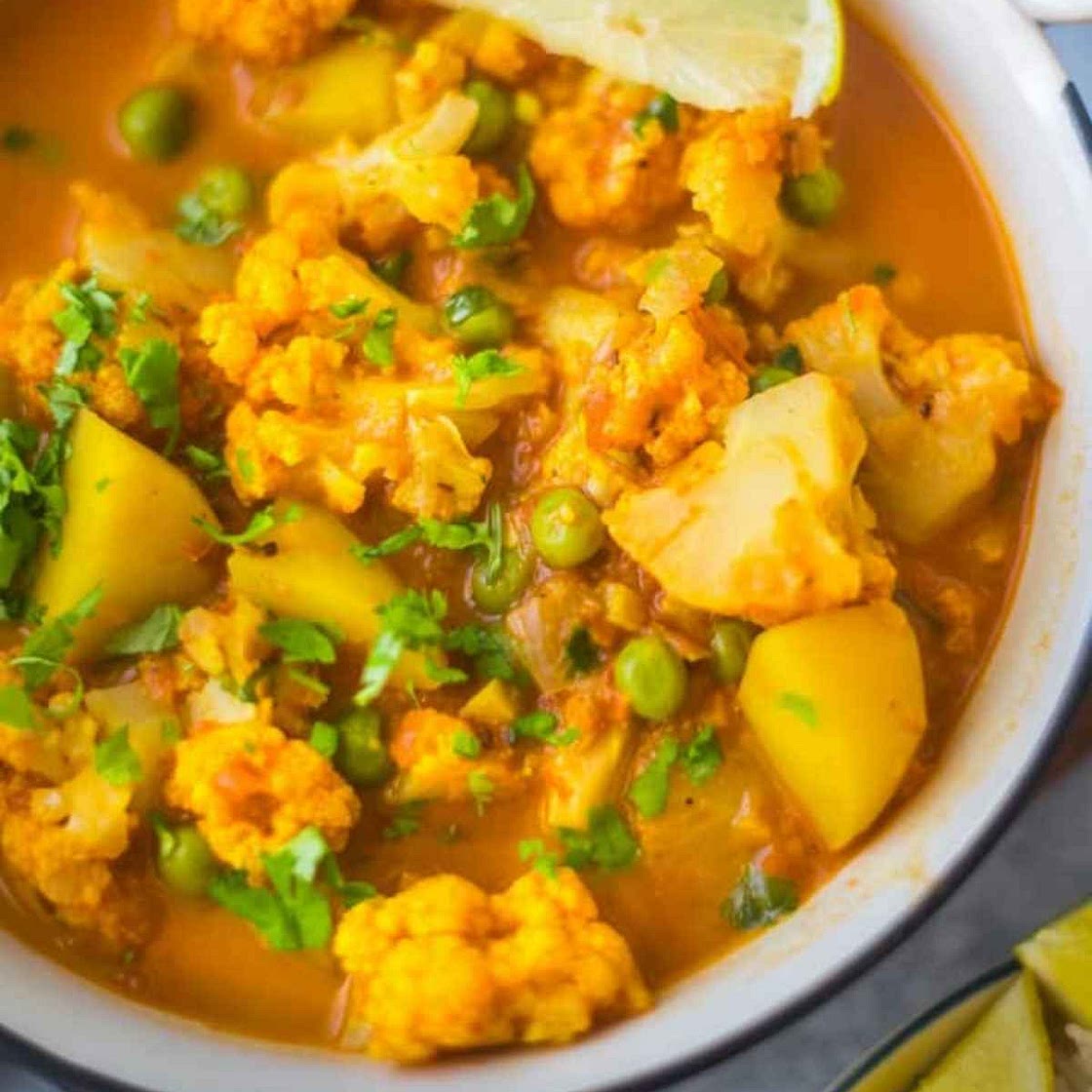 Aloo Gobi Matar Curry | Cauliflower Curry | Gobi Curry
