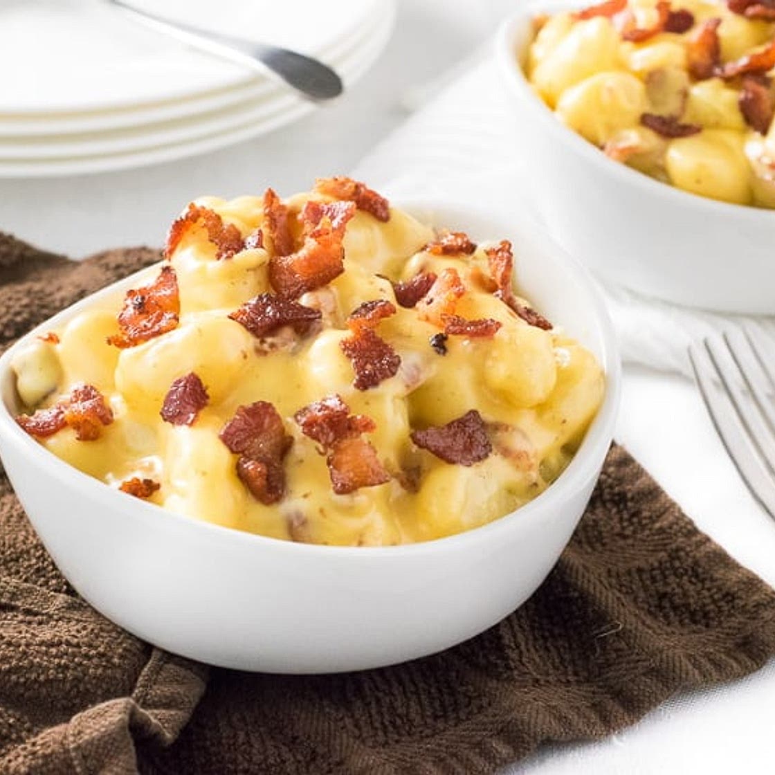 Gnocchi Mac and Cheese with Bacon