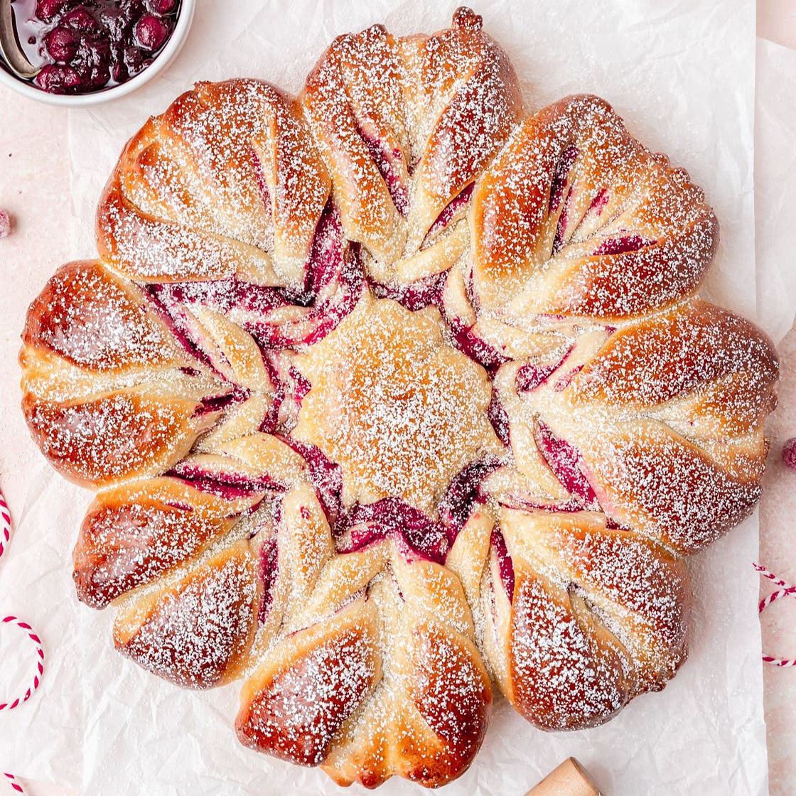 Cranberry Star Bread