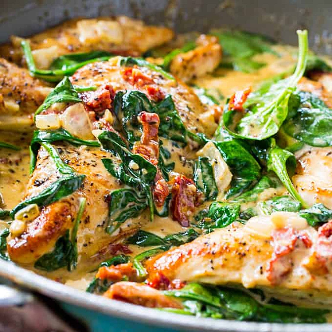 Low Carb Creamy Tuscan Chicken