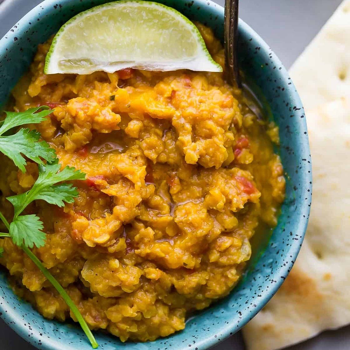Slow Cooker Butternut Squash Lentil Curry
