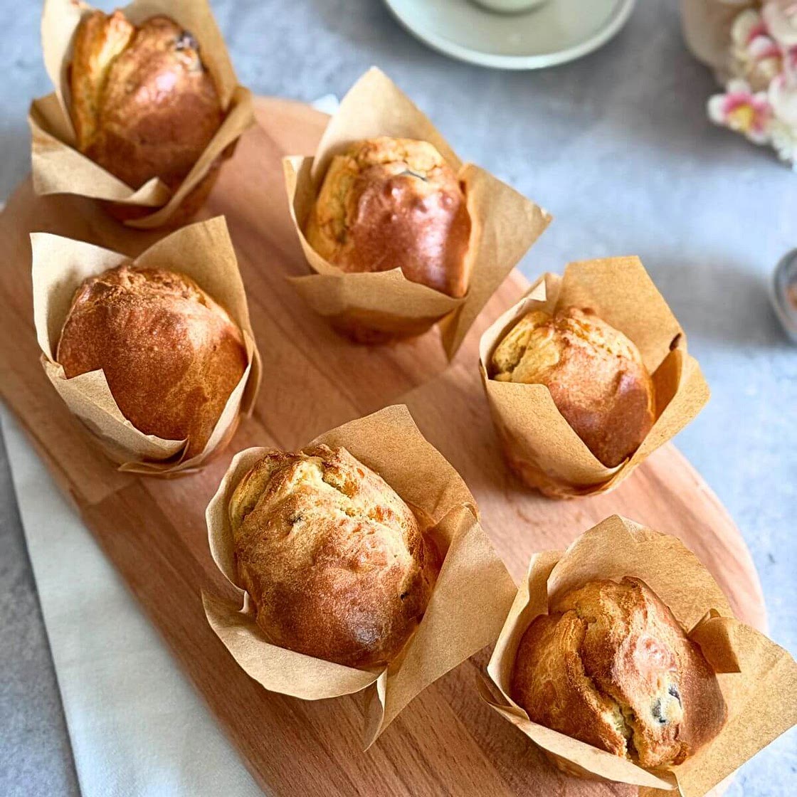 6-Ingredient Air Fryer Muffins (No Mixer, No Butter!)